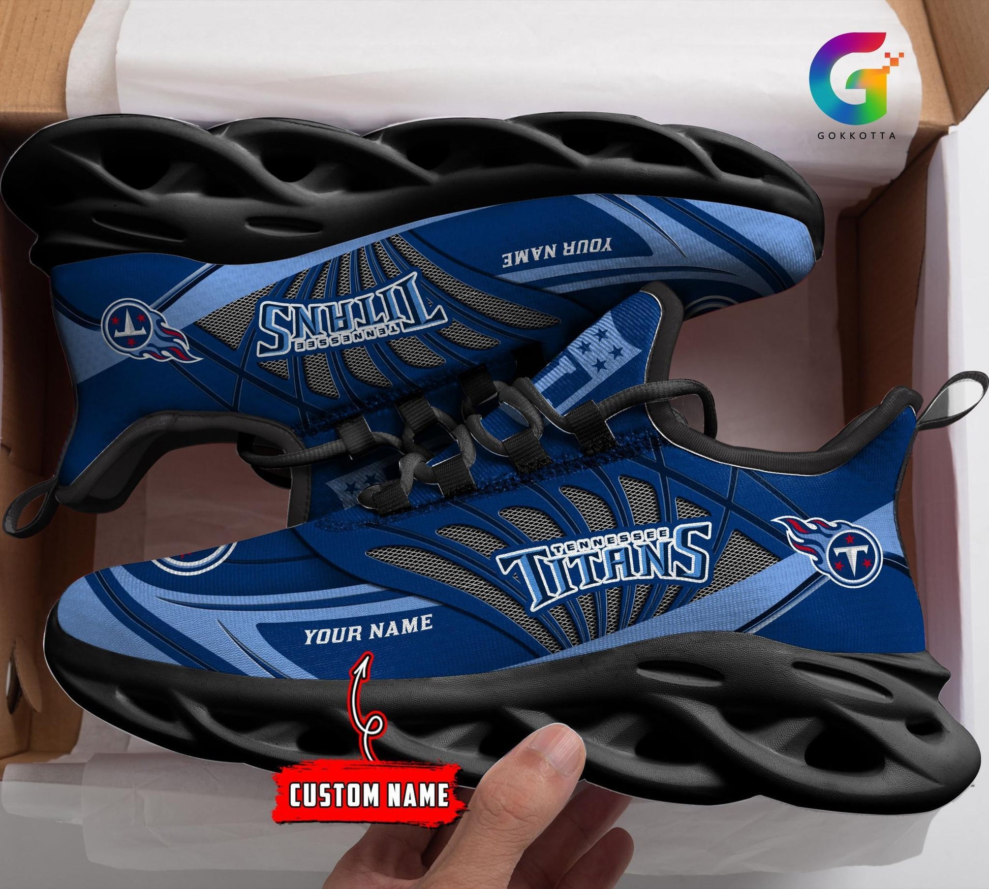 FoxnFish Tennessee Titans Max Soul Shoes Sneakers For Men And Women