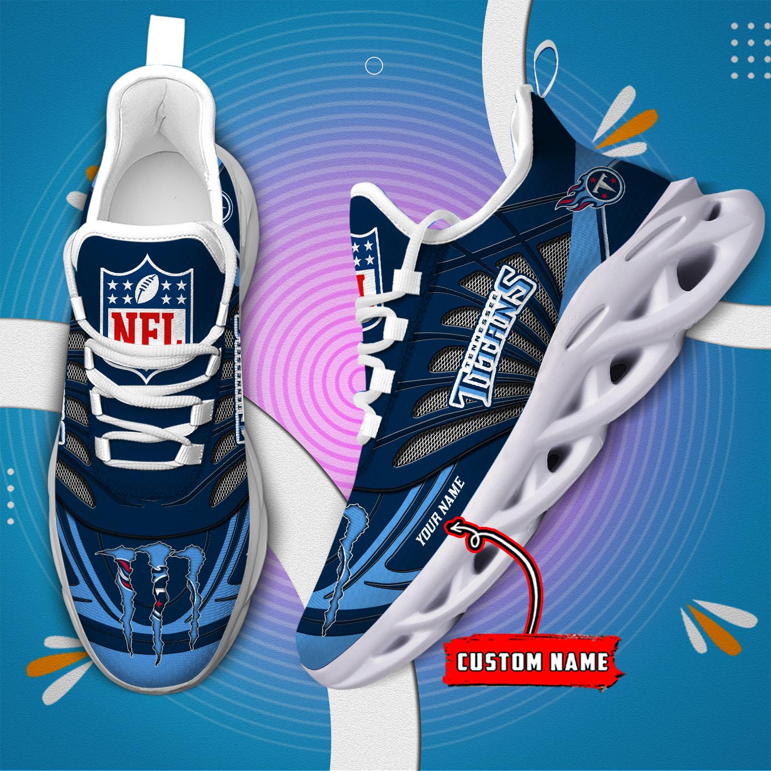 FoxnFish Tennessee Titans Max Soul Shoes Sneakers For Men And Women