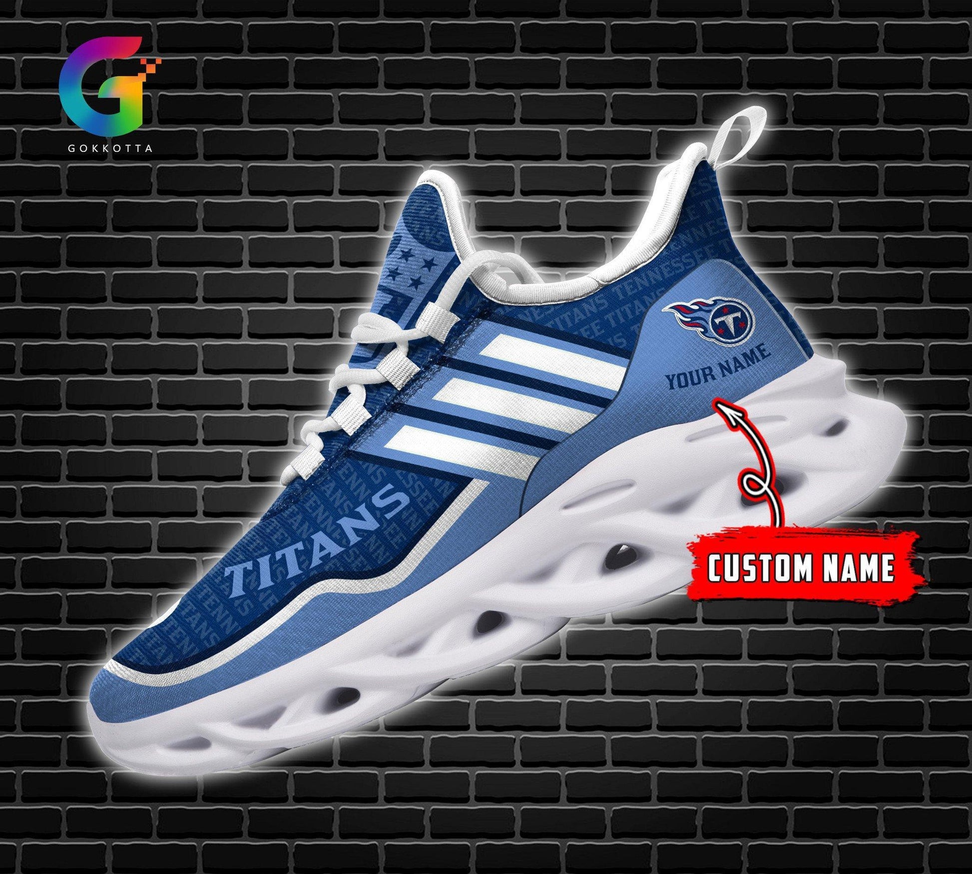 FoxnFish Tennessee Titans Max Soul Shoes Sneakers For Men And Women