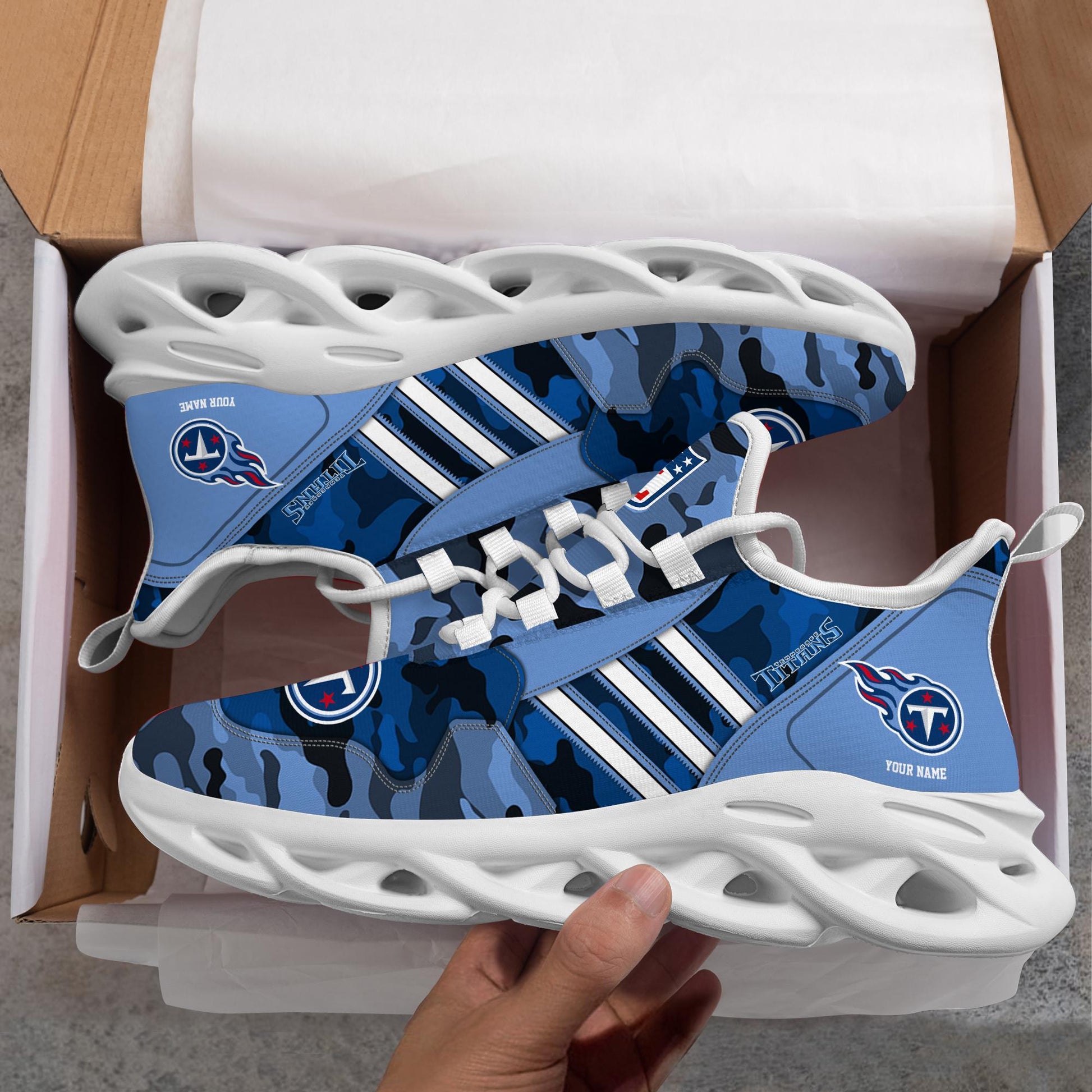 FoxnFish Tennessee Titans Max Soul Shoes Sneakers For Men And Women