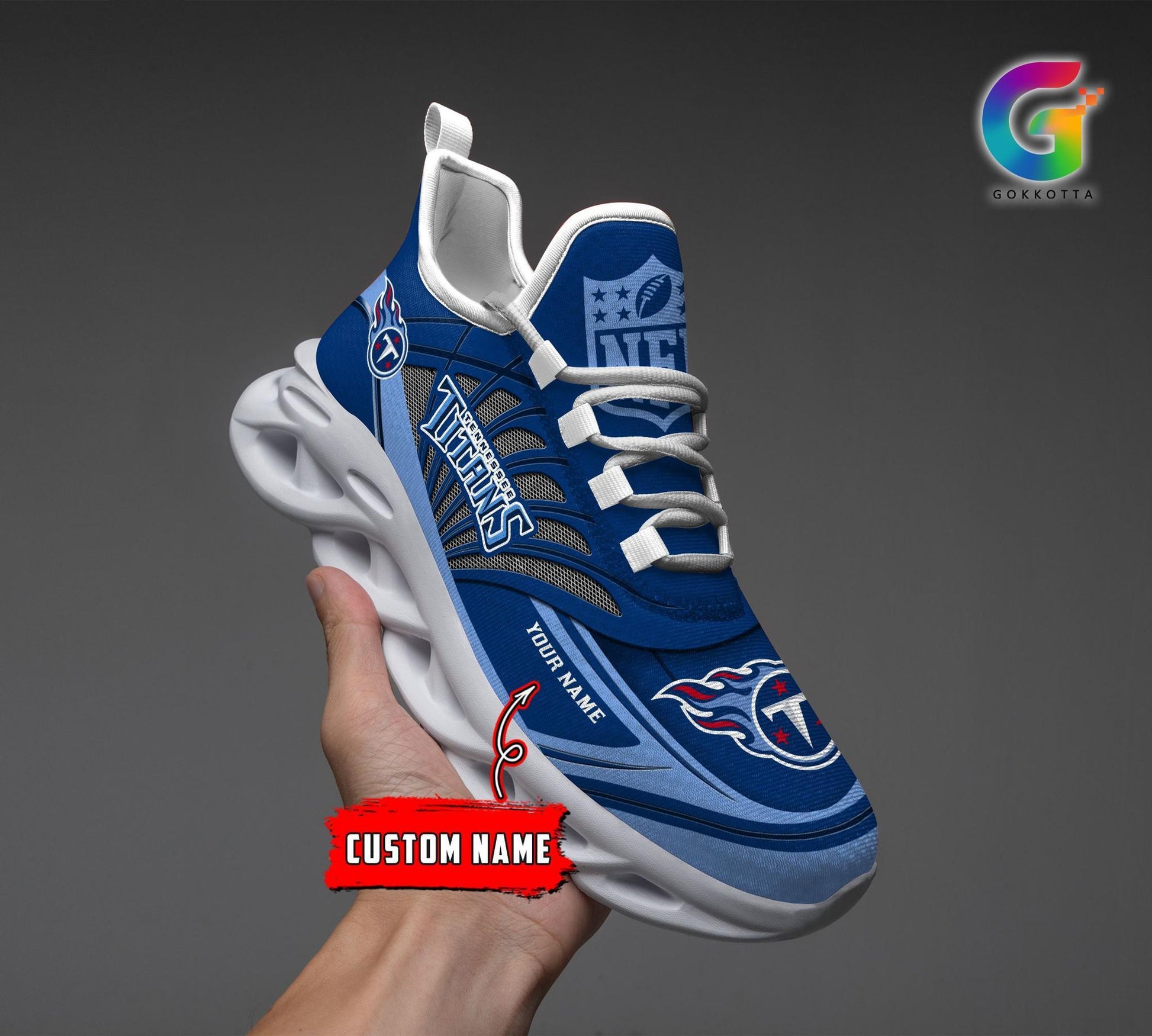 FoxnFish Tennessee Titans Max Soul Shoes Sneakers For Men And Women