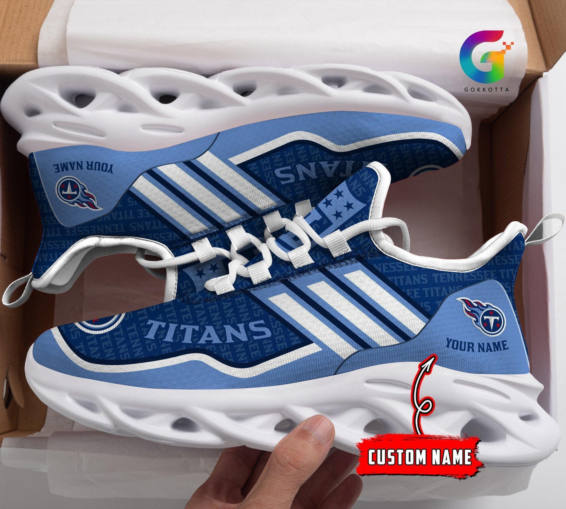 FoxnFish Tennessee Titans Max Soul Shoes Sneakers For Men And Women