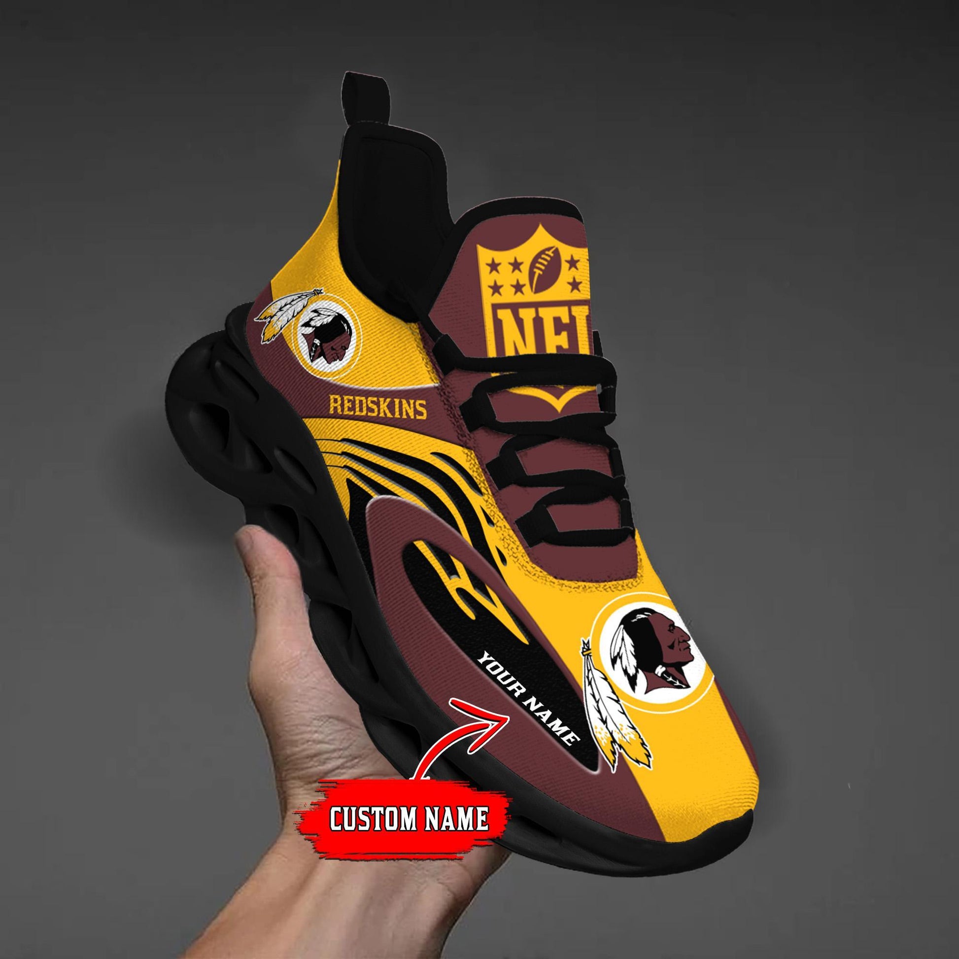 Arcticfootwear Washington Redskins Max Soul Shoes Sneakers For Men And Women