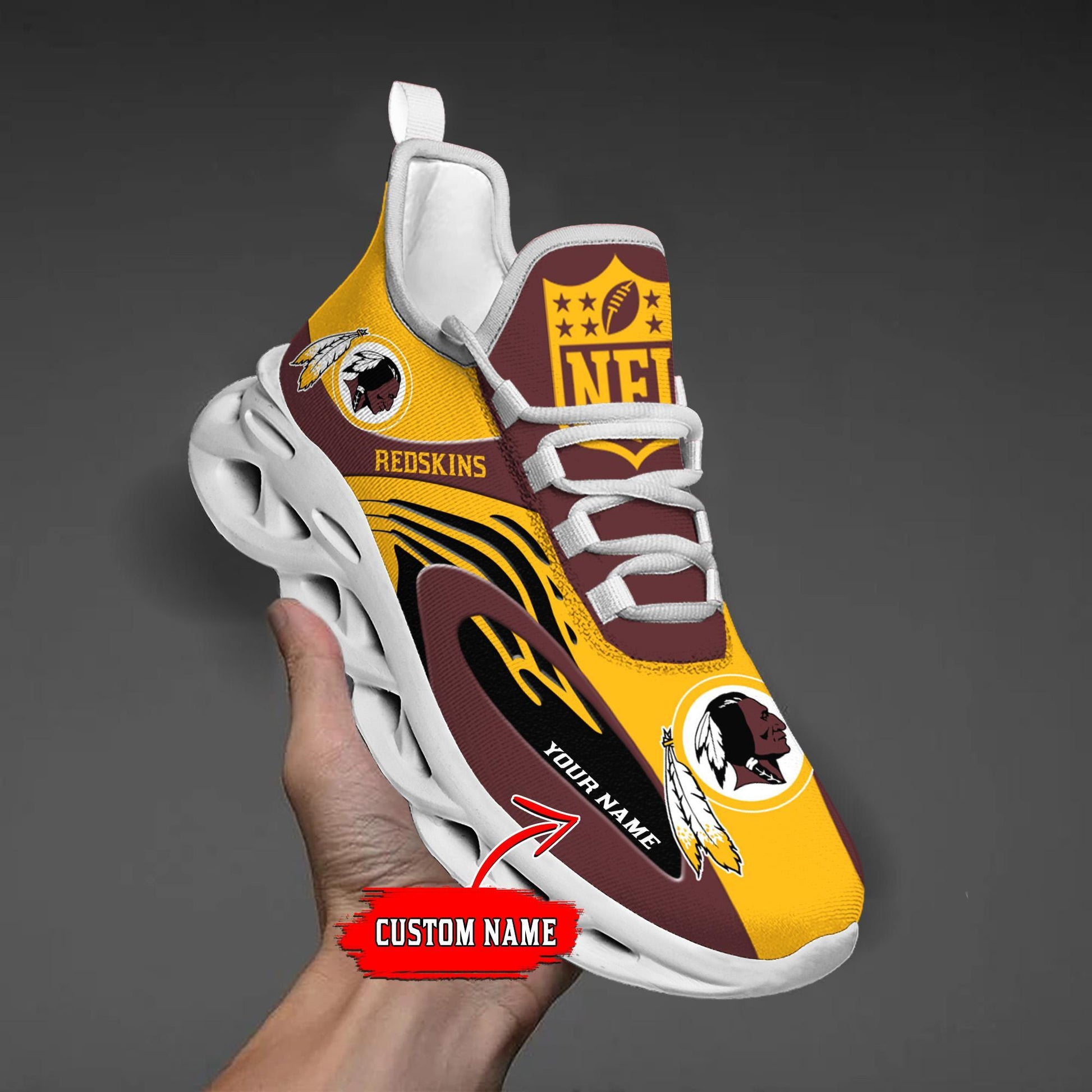 Arcticfootwear Washington Redskins Max Soul Shoes Sneakers For Men And Women