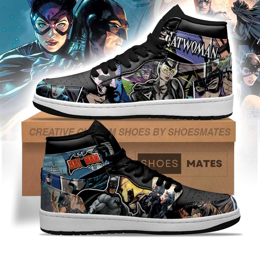 Batman x Catwoman AJ1 High Top Shoes