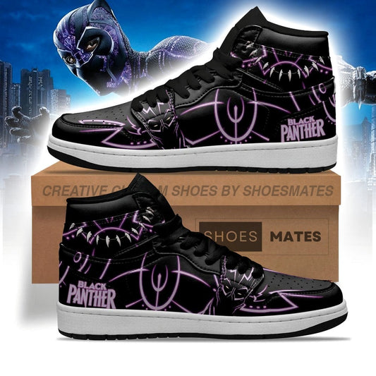 Black Panther AJ1 High Top Shoes