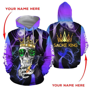 Order Your Own Personalized Smoke King Weed Custom 3D All Over Print Hoodie Zip-Up Hoodie MWM262793 - Maxwell Mart - Maxwell Mart