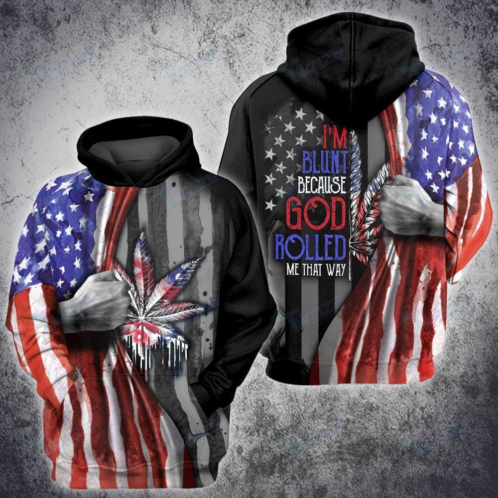 Order Your Own Weed American Flag God Roll 3D All Over Print Hoodie Zip-Up Hoodie MWM263025 - Maxwell Mart - Maxwell Mart