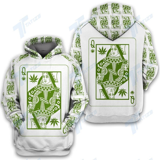 Order Your Own Weed Queen Playing Card 3D All Over Print Hoodie Zip-Up Hoodie MWM264184 - Maxwell Mart - Maxwell Mart