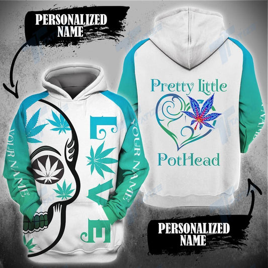 Order Your Own Personalized Custom Name Weed Pretty Little Pothead 3D All Over Print Hoodie Zip-Up Hoodie MWM262181 - Maxwell Mart - Maxwell Mart