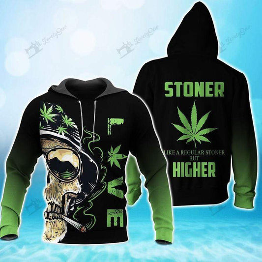 Order Your Own Stoner Skull Weed 3D All Print Hoodie Zip- Up Hoodie MWM263546 - Maxwell Mart - Maxwell Mart