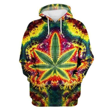 Order Your Own Weed Tie Dye 3D All Print Hoodie Zip- Up Hoodie MWM264543 - Maxwell Mart - Maxwell Mart