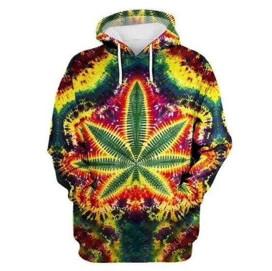 Order Your Own Weed Tie Dye 3D All Print Hoodie Zip- Up Hoodie MWM264543 - Maxwell Mart - Maxwell Mart