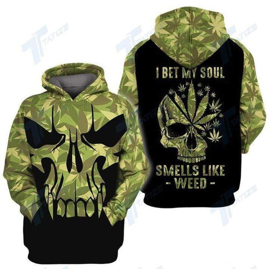 Order Your Own Bet My Soul Smell Like Weed 3D All Print Hoodie Zip- Up Hoodie MWM266248 - Maxwell Mart - Maxwell Mart