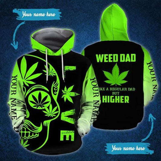 Order Your Own Personalized Weed Mom Like Regular Mom 3D All Print Hoodie Zip- Up Hoodie MWM262918 - Maxwell Mart - Maxwell Mart