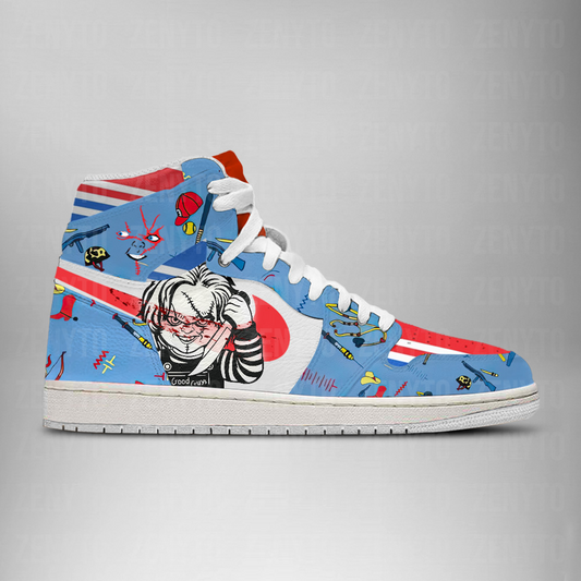 Chucky Halloween Air Jordan 1 High Top Shoes Version 5