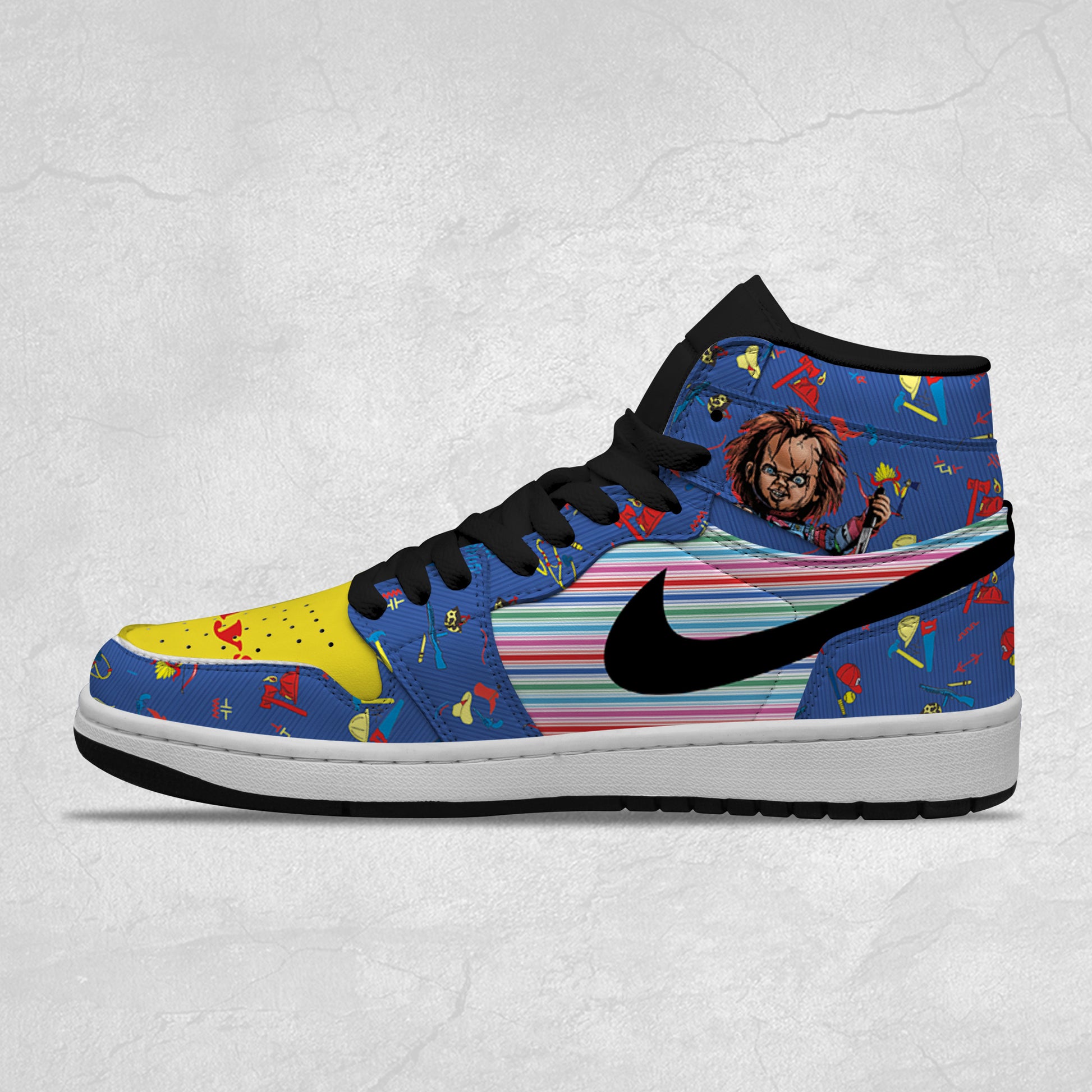 Chucky Halloween Air Jordan 1 High Top Shoes Version 6