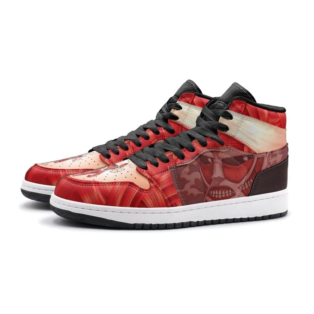 Colossal Titan Shingeki No Kyojin Air Jordan 1 High Top Shoes