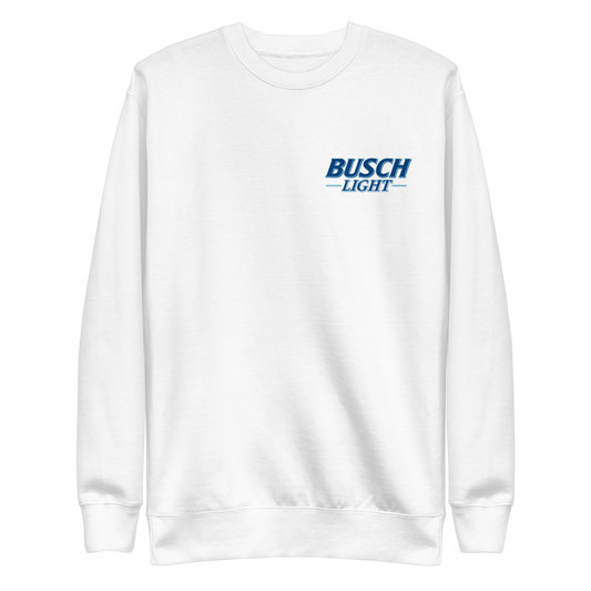 Busch Light Logo White Crewneck Sweatshirt