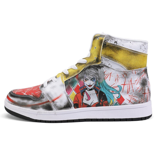 DC Joker And Harley Quinn Air Jordan 1 High Top Shoes