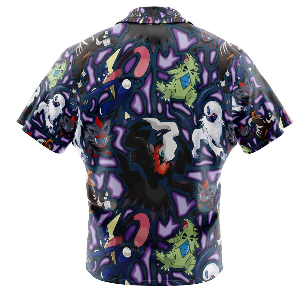 Dark Type Pokemon Pokemon Button Up Hawaiian Shirt