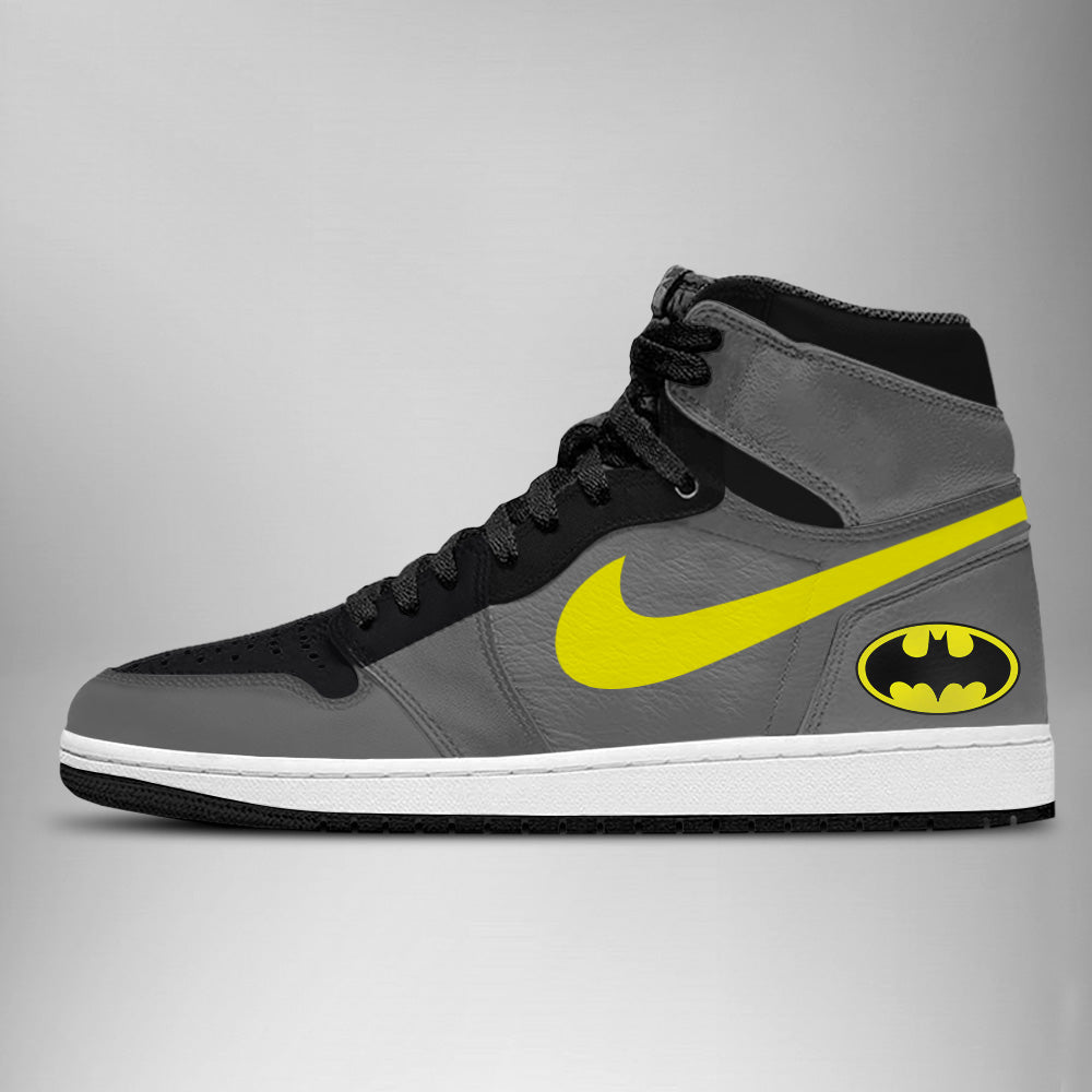 DC Batman & Robin Air Jordan 1 High Top Shoes