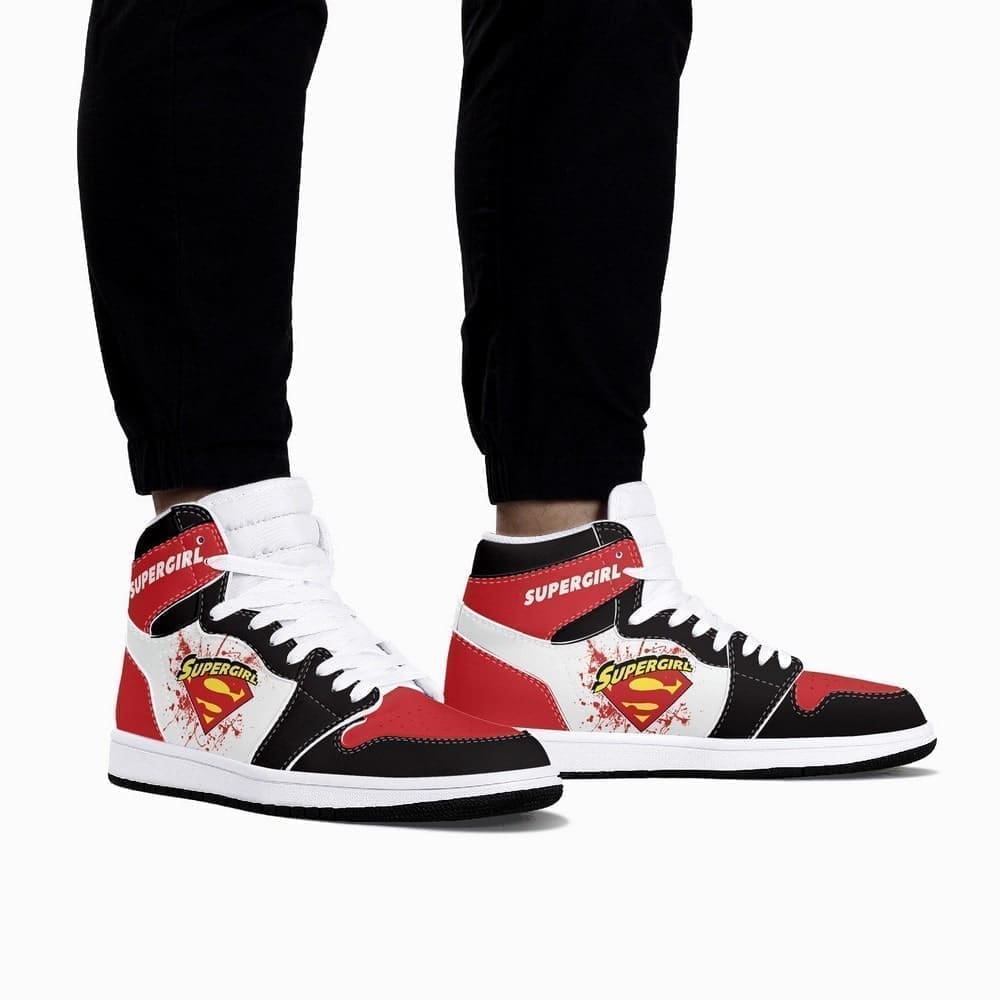 DC Comics Supergirl Air Jordan 1 High Top Shoes