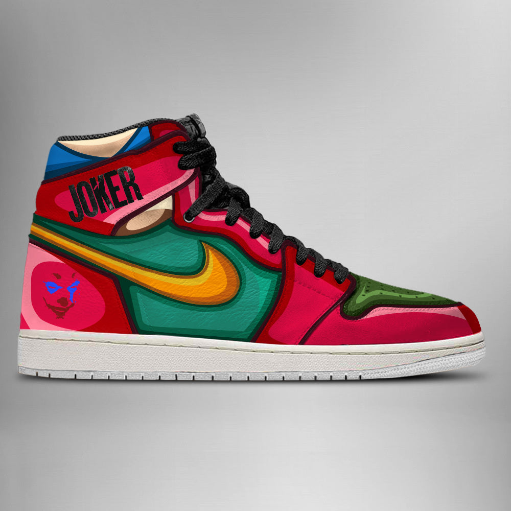 DC Joker Air Jordan 1 High Top Shoes Verse 2