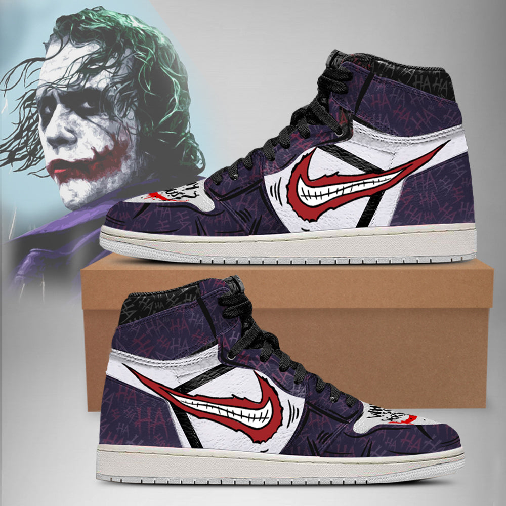 DC Joker Air Jordan 1 High Top Shoes Verse