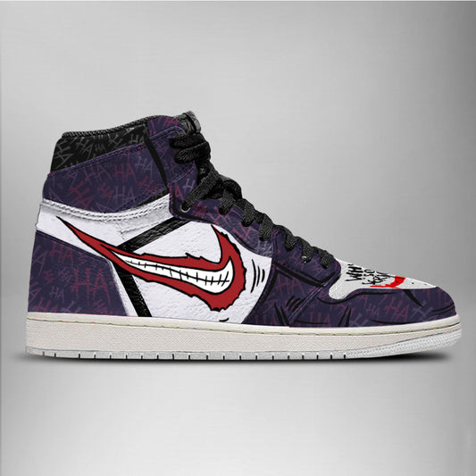 DC Joker Air Jordan 1 High Top Shoes Verse