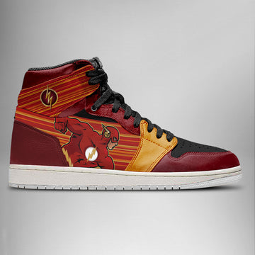 DC Justice League Flash Air Jordan 1 High Top Shoes Verse 2