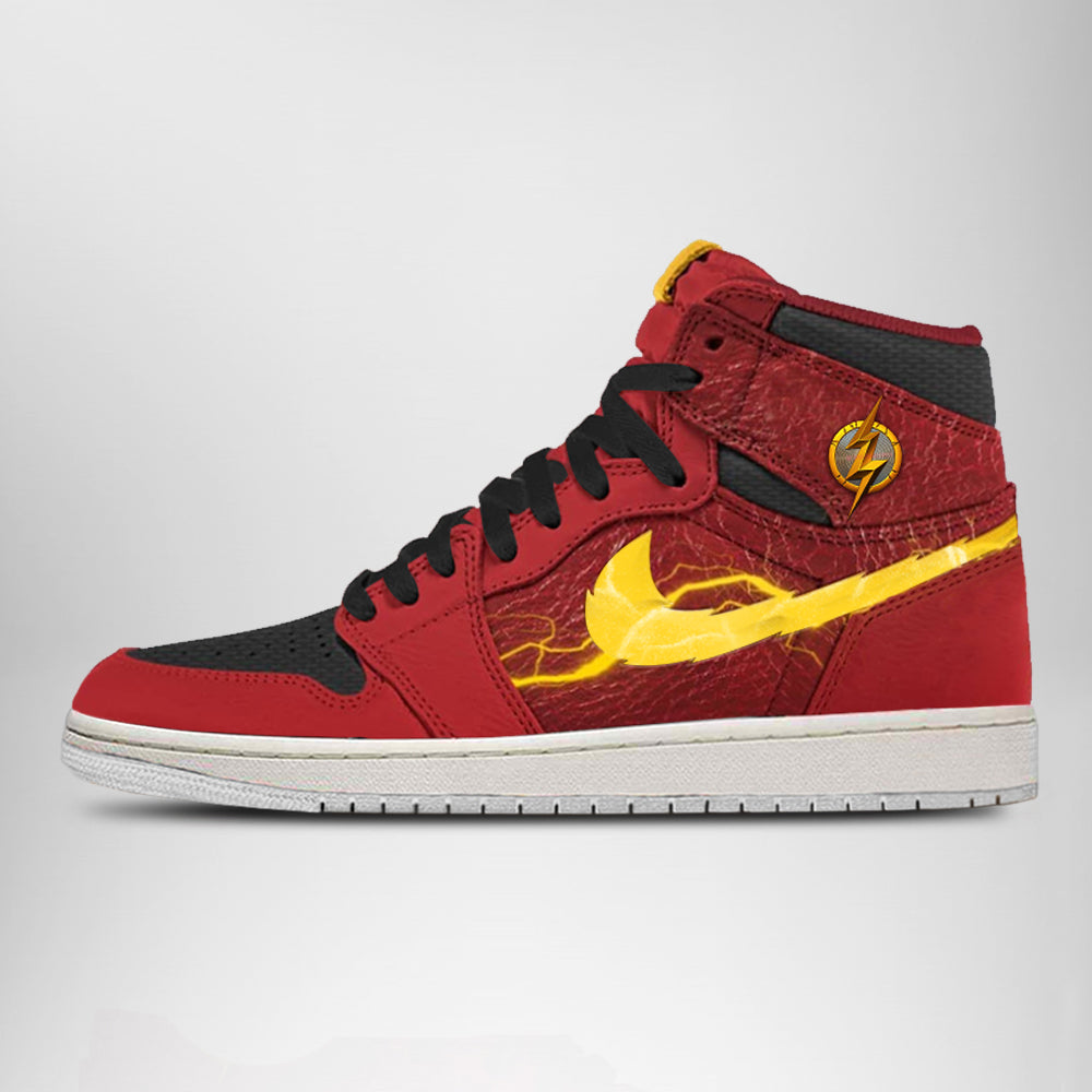 DC Justice League The Flash Air Jordan 1 High Top Shoes