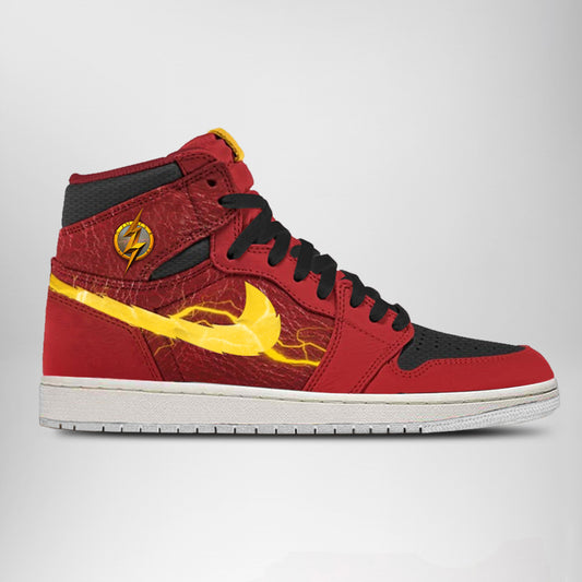 DC Justice League The Flash Air Jordan 1 High Top Shoes