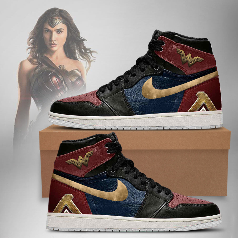 DC Justice League Wonder Woman Air Jordan 1 High Top Shoes