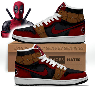 Deadpool Air Jordan 1 High Top Shoes