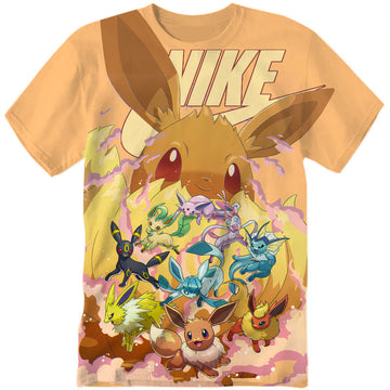 Anime Gifts Eevee Pokemon Adult And Kid Tshirt Pokemon