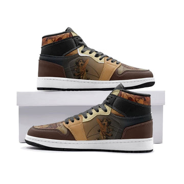 Eren Yeager Shingeki No Kyojin Air Jordan 1 High Top Shoes