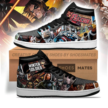 Falcon and Winter Soldier AJ1 High Top Shoes