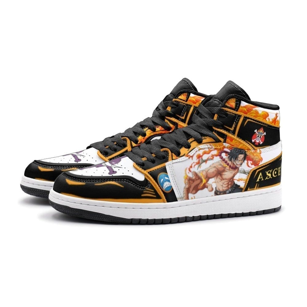 Fire Fist Ace One Piece Air Jordan 1 High Top Shoes