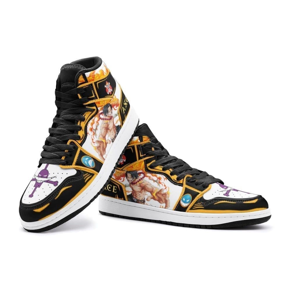 Fire Fist Ace One Piece Air Jordan 1 High Top Shoes