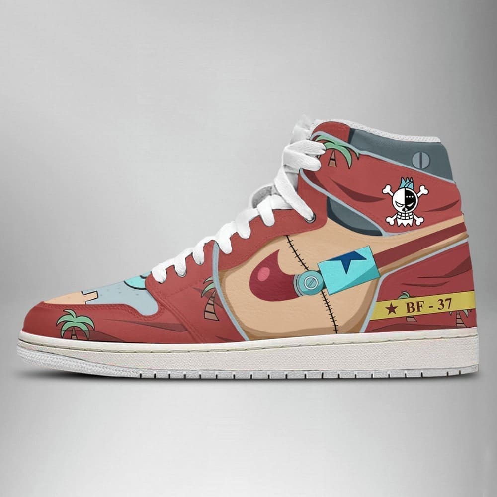 Franky One Piece Air Jordan 1 High Top Shoes SMFOPA2 - Shoesmates