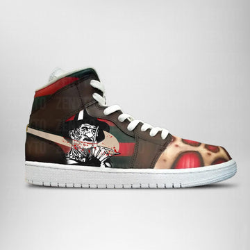 Freddy Krueger Halloween Air Jordan 1 High Top Shoes Version 4