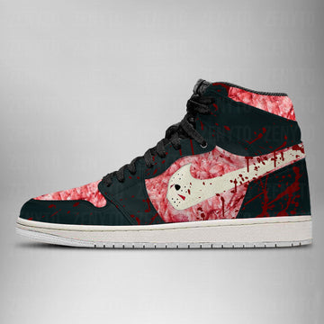 Jason Voorhees Halloween Air Jordan 1 High Top Shoes