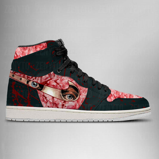 Jason Voorhees Halloween Air Jordan 1 High Top Shoes Version 2