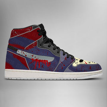 Jason Voorhees Halloween Air Jordan 1 High Top Shoes Version 4