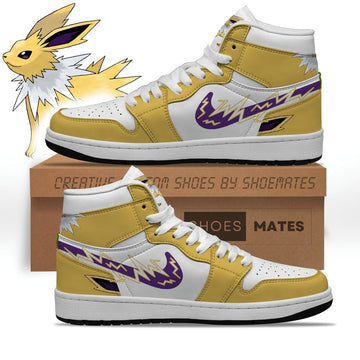 Jolteon Pokemon Air Jordan 1 High Top Shoes