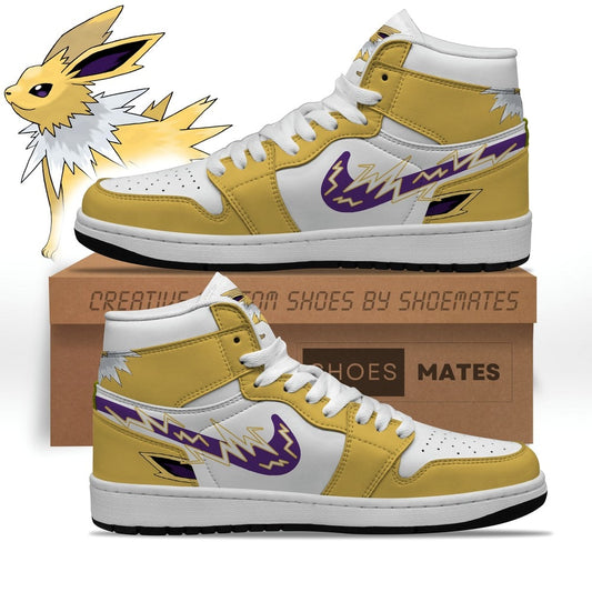 Jolteon Pokemon Air Jordan 1 High Top Shoes