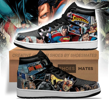 Justice League Batman x Superman AJ1 High Top Shoes