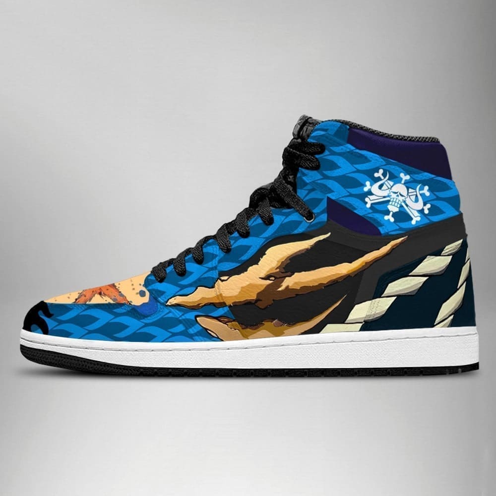 Kaido One Piece Air Jordan 1 High Top Shoes SMKOPA1 - Shoesmates