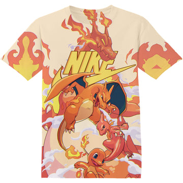 Gaming Pokemon Charmander Charmeleon Charizard Evolution Tshirt Fan Adult And Kid Tshirt